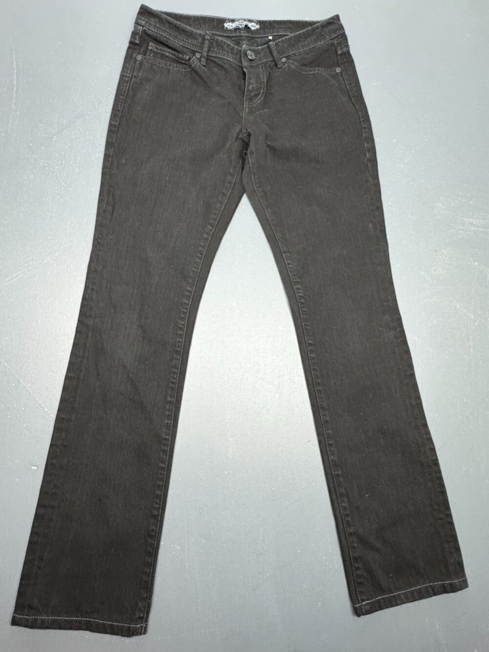 Elie Tahari Womens Size 4 Black Wash Bootcut Jeans 100% Cotton Denim Jeans 27x29